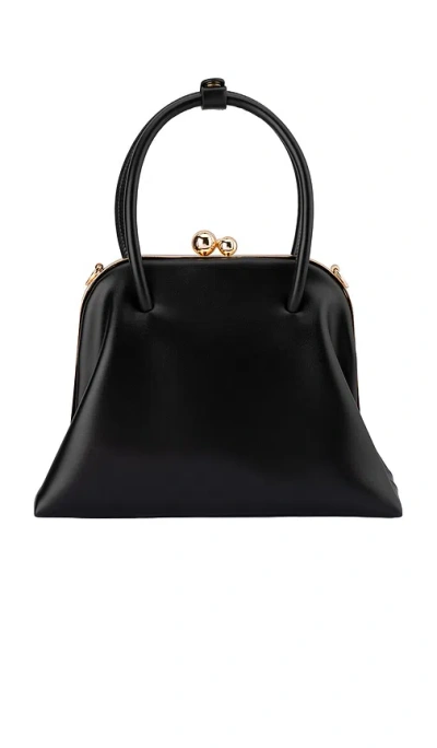 Olga Berg Leandra Top Handle Bag In Black