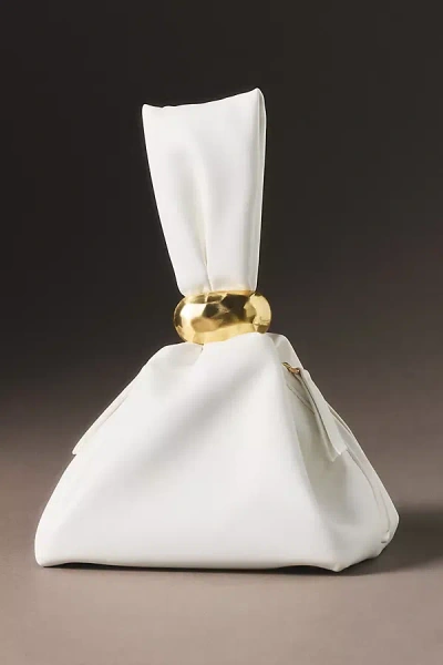 Olga Berg Lenni Pouch Hand Bag In White