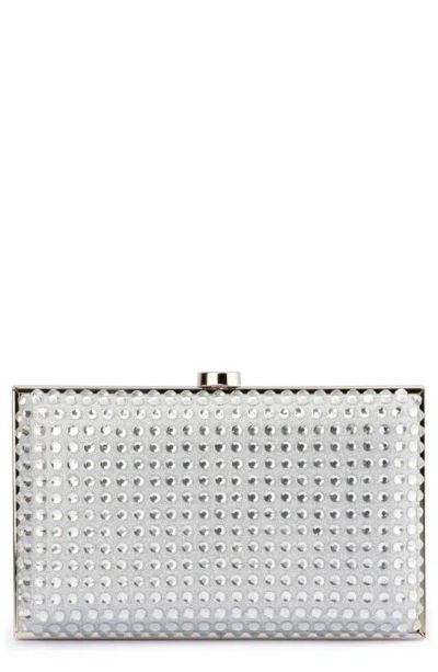 Olga Berg Manuela Hot Fix Crystal Frame Clutch In Gold