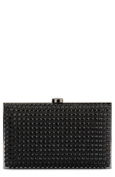 Olga Berg Manuela Hotfix Frame Clutch In Black