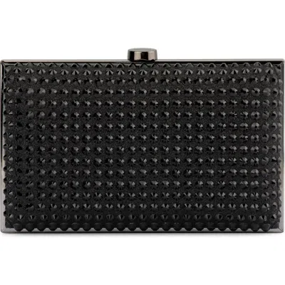 Olga Berg Manuela Hotfix Frame Clutch In Black