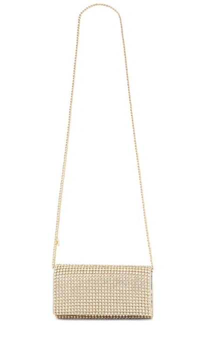 Olga Berg Mariana Crystal Clutch In Champagne