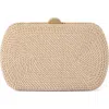 Olga Berg Martina Rope Clutch In Natural