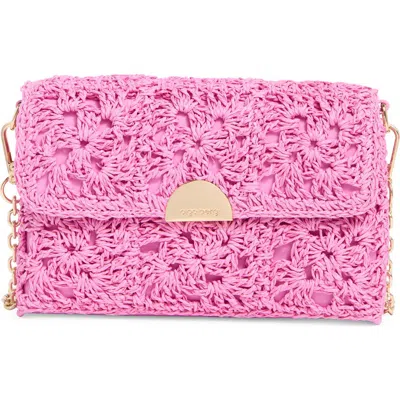 Olga Berg Millie Raffia Shoulder Bag