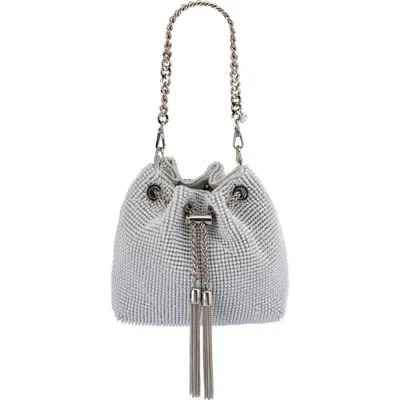 Olga Berg Miranda Drawstring Bucket Bag In Metallic