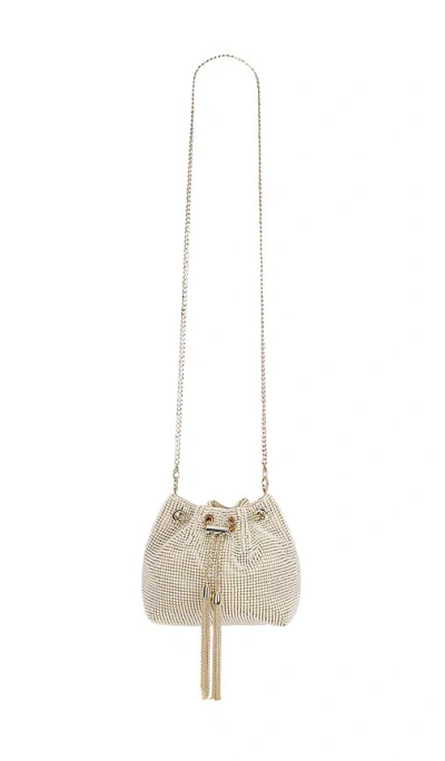 Olga Berg Miranda Top Handle Bag In Pearl Gold