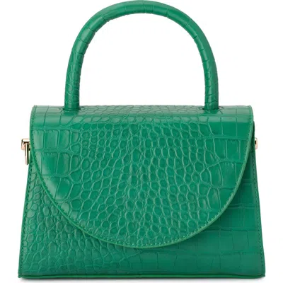 Olga Berg Nadia Faux Leather Top Handle Bag In Green