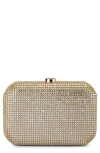 Olga Berg Rae Crystal Frame Clutch In Neutral