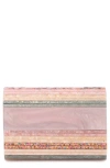 Olga Berg Tacer Acrylic Foldover Clutch
