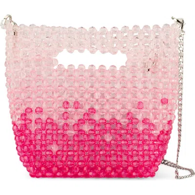 Olga Berg Tilda Faux Pearl Grab Bag In Pink
