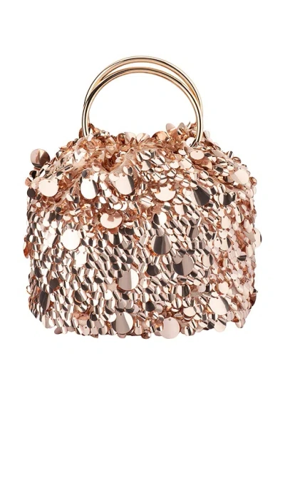 Olga Berg Vera Sequin Top Handle Bag In Multi