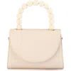 Olga Berg Wendy Acrylic Bead Top Handle Bag