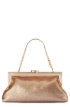 Olga Berg Zephyr Sequin Clutch In Neutral