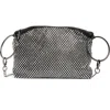 Olga Berg Zoe Cyrstal Mesh Slouch Bag