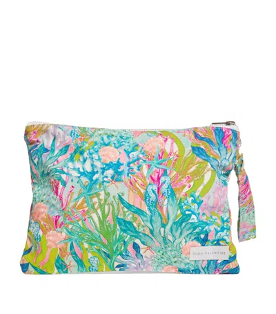Olga Valentine Kids' Coral Print Pouch