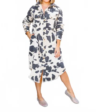 Oli & Hali Rodeo Retreat Jacket In Black/white