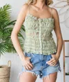 Oli & Hali Tea Top In Green