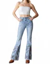 Oli & Hali What's Happening Stud Jeans In Blue In Blue