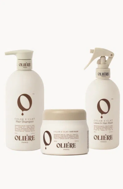 Oliere Paris Color Éclat Essential Color-care Hair Care Trio In Transparent