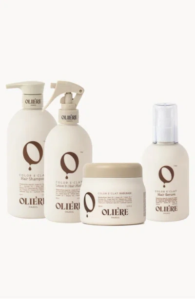 Oliere Paris Color Éclat Repairing Hydrating Color-protecting Hair Care Set $288 Value In Transparent