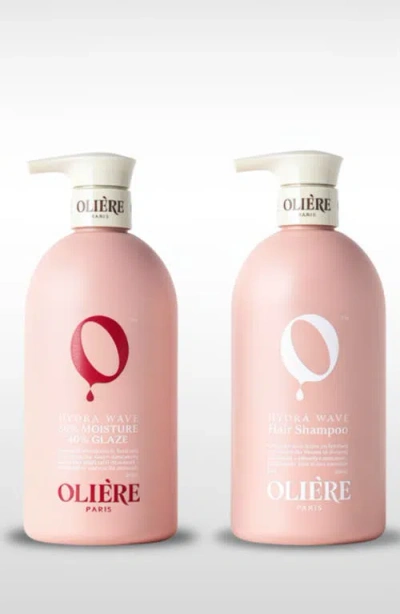 Oliere Paris Hydra Wave Curl-defining Hydrating Styling Hair Care Duo In Transparent