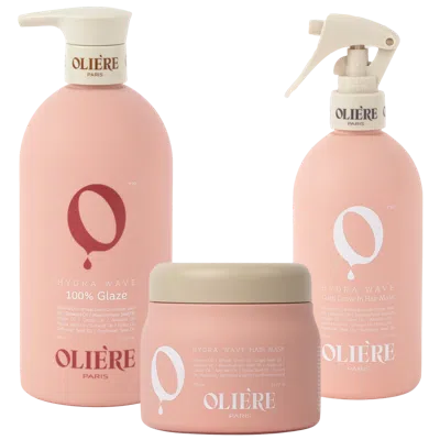 Oliere Paris Hydra Wave Curl-defining Styling Hair Care Trio