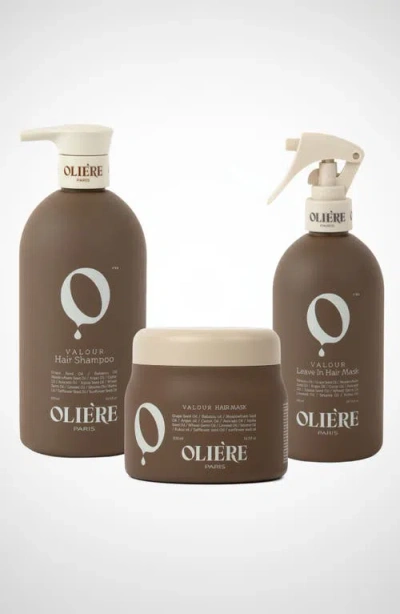 Oliere Paris Valour Essential Smoothing Hair Care Trio In Transparent