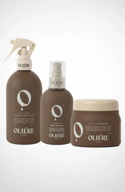 Oliere Paris Valour Repair & Shine Hair Care Trio In Transparent