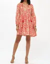 OLIPHANT BALLOON SLEEVE DRESS IN RED