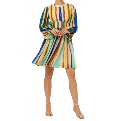 Oliphant Balloon Waisted Mini In Zanzibar Multi