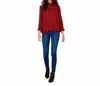 Oliphant Bowtie Back Blouse In Fig Pink In Red