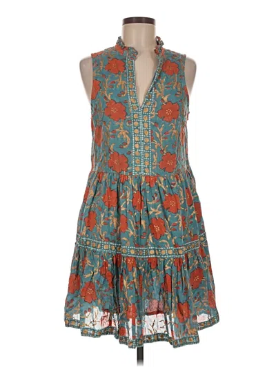 Pre-owned Oliphant Casual Dress In Teal