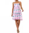 Oliphant Cayman Smocked Back Mini Dress In Lilac In Purple