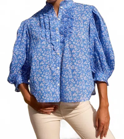 Oliphant Ditsy Top In Blue Floral
