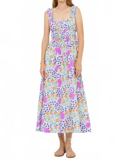 Oliphant Harper Dress In Fleur Lilac In Multi