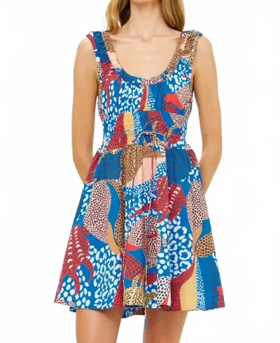 Oliphant Harper Mini Dress In Nautilus Blue