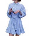 Oliphant Lily Dress In Surrey Blue In Blue