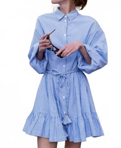Oliphant Lily Dress In Surrey Blue