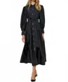 Oliphant Nora Midi Dress In Hepburn Midnight In Black