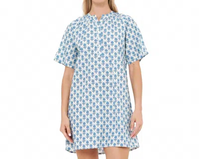 Oliphant Pocket Dress In Provence Blue In Multi