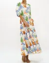 OLIPHANT PUFF SLEEVE MAXI DRESS IN FLORAL