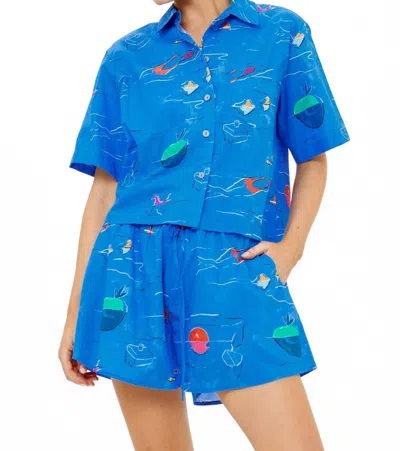 Oliphant Riley Shorts In Dip Blue