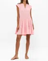 Oliphant Roll Sleeve Dress In Bahama Pink In Multi