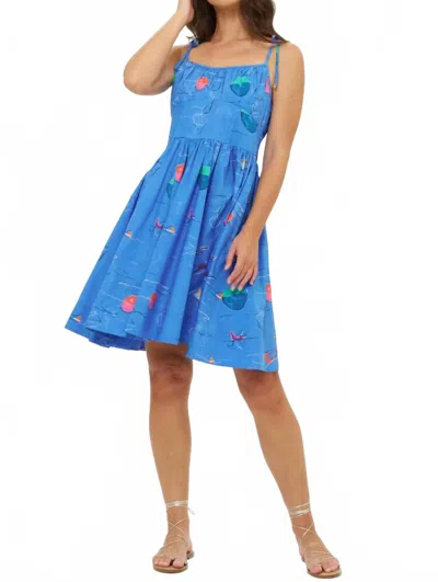 Oliphant Scarlett Mini Dress In Dip Blue