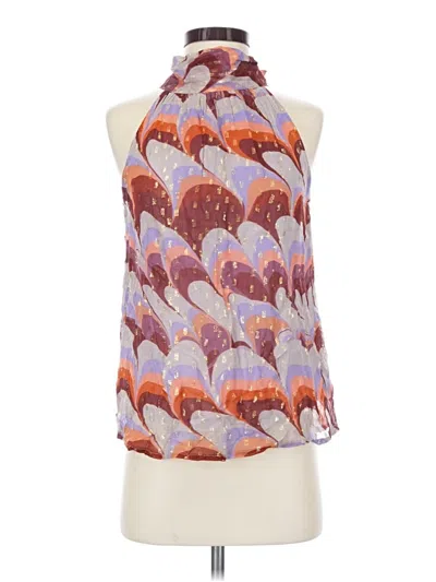 Pre-owned Oliphant Sleeveless Blouse In Purple
