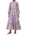 Oliphant Versailles Smocked Top Maxi Dress In Petal In Pink