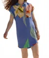 Oliphant Women's Shirt Dress In Hibiscus Blue In Blue