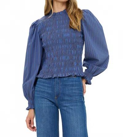 Oliphant Women's Willow Top In Morgan Blue