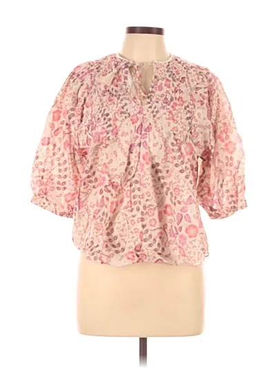 Pre-owned Olivaceous 3/4 Sleeve Blouse In Pink