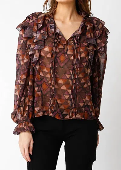 Olivaceous Adalyn Top In Multi